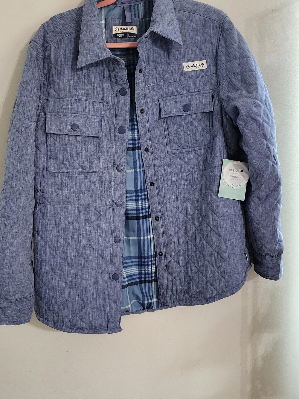 NWT Magellan Outdoors Quilted Shirt Jacket, Women’s Large
